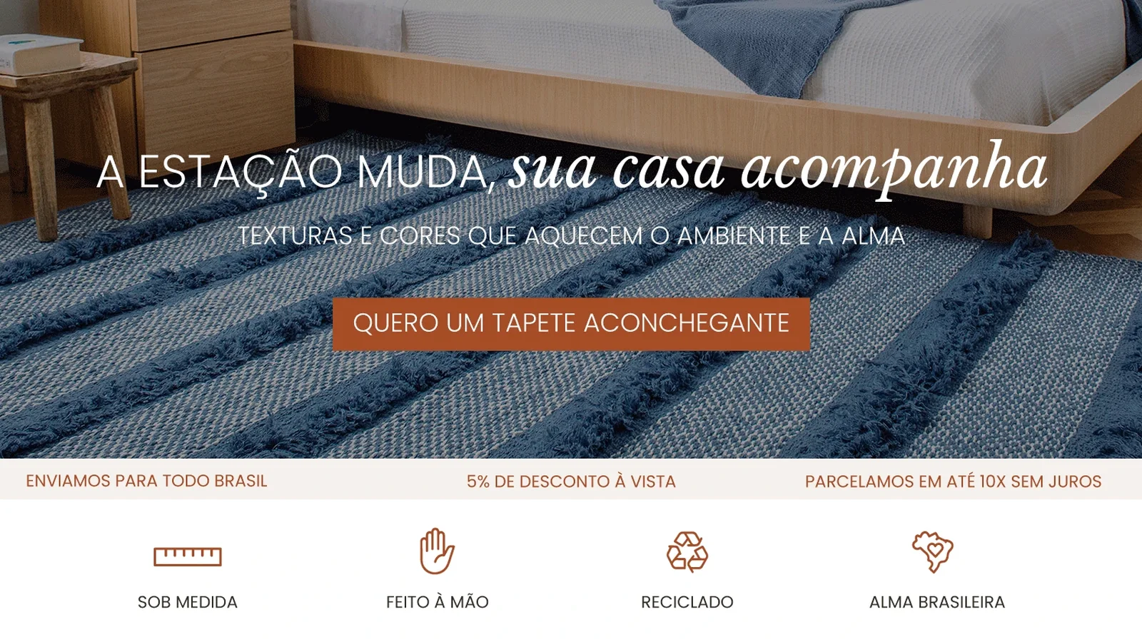 Linha de tapetes sob medida