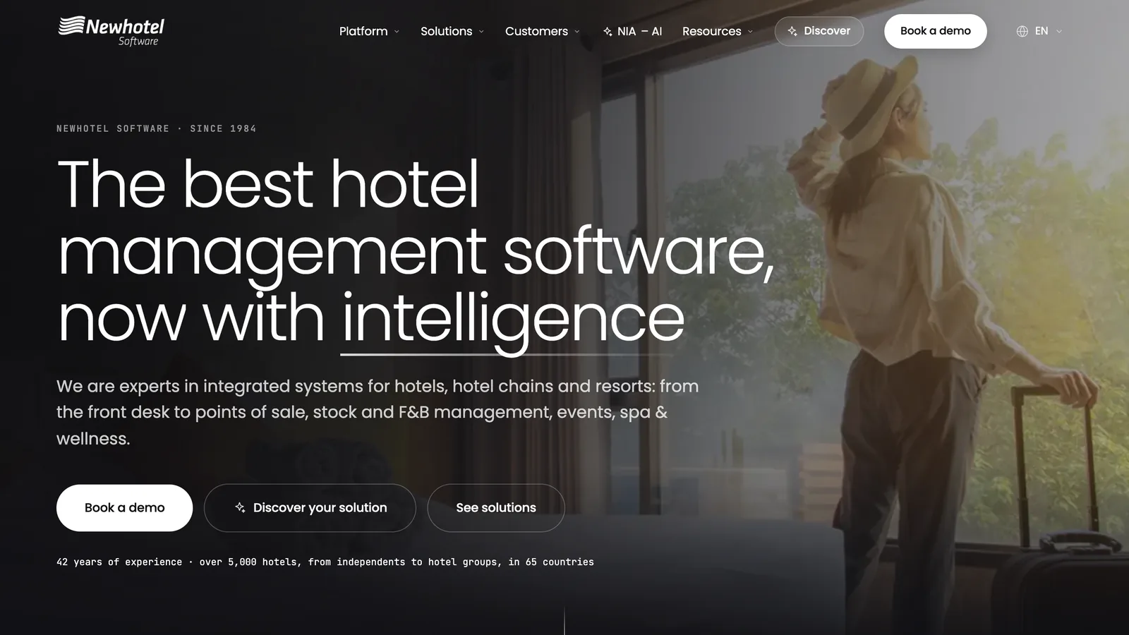 Newhotel — site com IA e a assistente Sofia